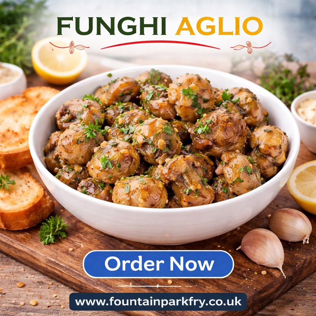 Fountain Park Fry Edinburgh pizza founghi aglio
