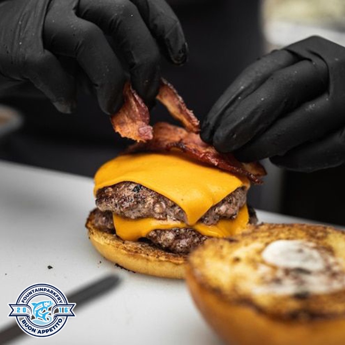Fountain Park Fry Edinburgh cheeseburgers