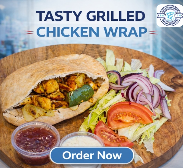 Fountain Park Fry Edinburgh chicken wraps